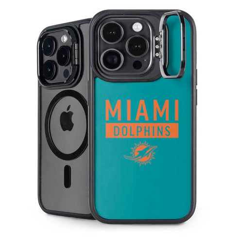 NFL Miami Dolphins Teal Performance Series iPhone 16 Pro Kickstand Case